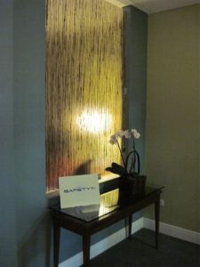 JSI Console Table and Resing "Reed" Panel
