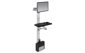 TITAN2-EDGE provides a standing wall mounted unit for monitor, keyboard and CPU. Perfect for tight spaces.